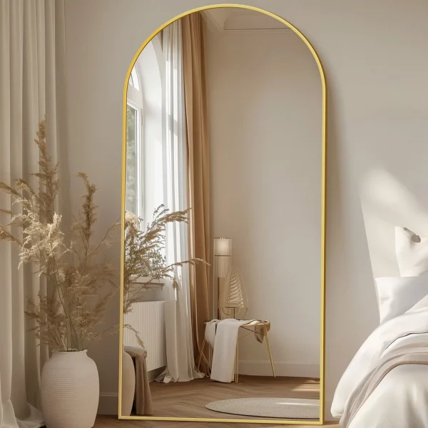 Arch Floor Mirror, 76"x34" Full Length Mirror - Freestanding