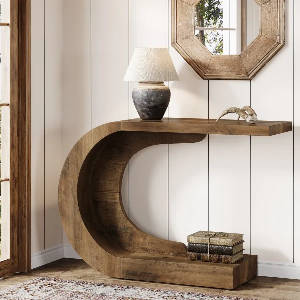 Tribesigns 43.3" Mid-Century Modern Console Table