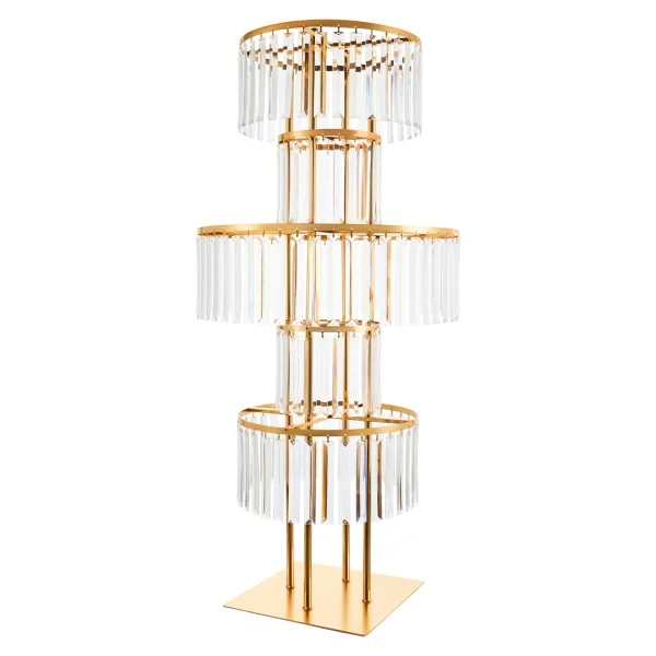 5 Tier acrylic Flower Stand with Hanging Acrylic